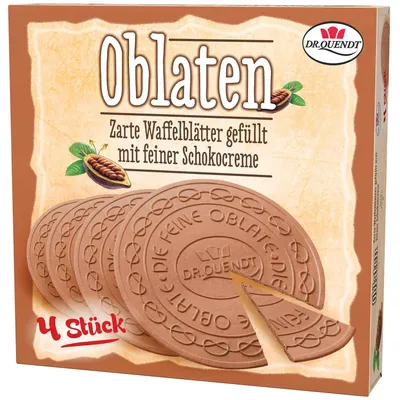 Immagine prodotto di Fogli di wafer Dr Quendt con ripieno di crema al cioccolato 150g