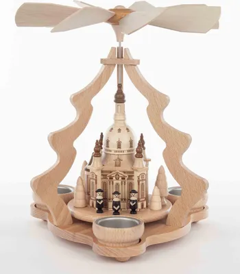 Produktbild von Tischpyramide Kurrende schwarz mit Frauenkirche HxLxB 26x26x27cm NEU