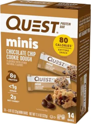 Produktbild von QUEST Nutrition | Quest Minis Protein Bar - Different Flavors Chocolate Chip Cookies