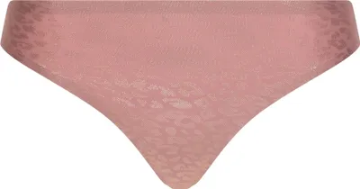 Produktbild von Chantelle Damen Tanga - Glitzer, Tanga, SoftStretch, nahtlos, unsichtbar, Einheitsgröße Pink (Leo Shimmer) One Size