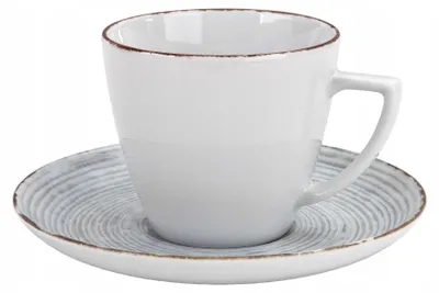 Produktbild von Lubiana Rayado 101/9015 Tasse mit Untertasse 350ml Porzellan