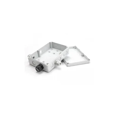 Produktbild von Delock Installationsgehäuse mit Kabeleinführungen 180 x 125 x 57 mm grau