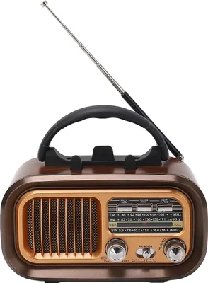 Produktbild von Solar Radio Bluetooth Lautsprecher, Tragbares UKW/MW/SW Radio, USB Aufladung, Lautstärke & Frequenzregler, Outdoor & Camping, wetterfest & robust