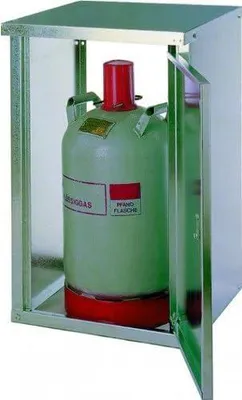 Produktbild von Flaschenschrank 1 x 11 kg, Variante:Ohne Rückwand