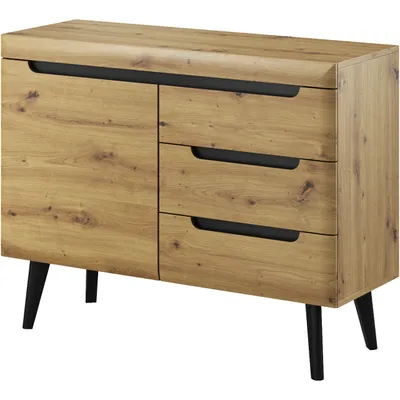 Produktbild von Kommode NARDI 07 eiche artisan / schwarz