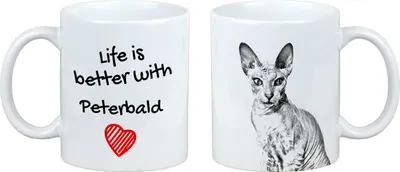Immagine prodotto di Peterbald - Tazza con gatto, tazza con immagine, regalo personalizzato del marchio Art-Dog