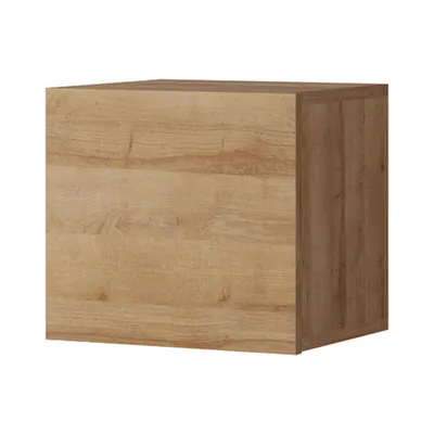 Productafbeelding van Hangende kast CALABRIA CL6, eikenhout met gouden afwerking