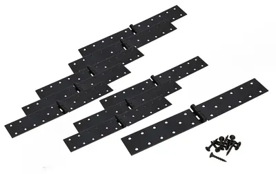 Scharnier-Set 10 Stück, 250x45 mm, schwarz, Möbelband, robust