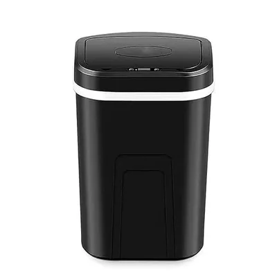 Produktbild von 15 l Mülleimer mit berührungslosem Sensor für Küche, Badezimmer, Wohnzimmer, automatisch, geruchsneutral und desodorierend (schwarz)