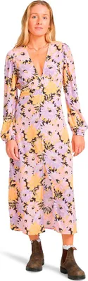 Produktbild von Billabong Cool Night Langes Kleid Mit Langen ärmeln Mehrfarbig S Damen Mehrfarbig S