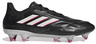 Image de adidas Copa Pure.1 SG, couleur noire avec détails rose "Team Shock", pointure européenne 47 1/3