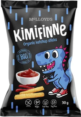 Produktbild von KIMIFINNE Glutenfreie Mais-Chips mit Ketchup-Geschmack30 g