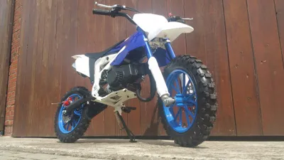 Produktbild von Pocketbike Crossbike Dirtbike 49cc 2 Takt RV-Racing Kinder Motorrad Blau