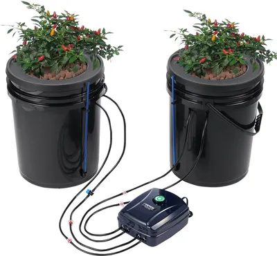 Immagine prodotto di Sistema di coltivazione idroponica in acqua profonda PP 20L 2xbucket 300x300x380mm