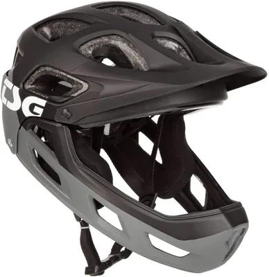 Obrázek produktu pro TSG Seek Youth FR Kinder Full Face Helm flow grau/schwarz XXS/XS (52-54cm)
