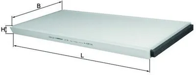 Produktbild von MAHLE Innenraumfilter LA 62 Pollenfilter für BMW X5 (E53)