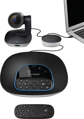 Zdjęcie produktu dla Logitech Group, System wideokonferencji grupowych, Full HD, 30 fps, 90°, 10x, Czarny, Szary