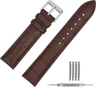 Image de Bracelet de montre en cuir de crocodile, souple, de 14 à 22 mm, pour hommes et femmes