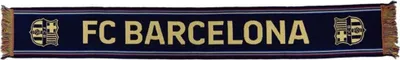 Obrázek produktu pro Šála FC Barcelona modrozlatá - 100 %.Polyakryl, 140 × 20 cm - oficiální licenční produkt