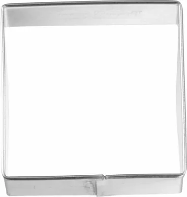 Produktbild von Birkmann Ausstechform Quadrat, Ausstecher, Plätzchenform, Keks, Plätzchen, Weißblech, 5 cm, 123304