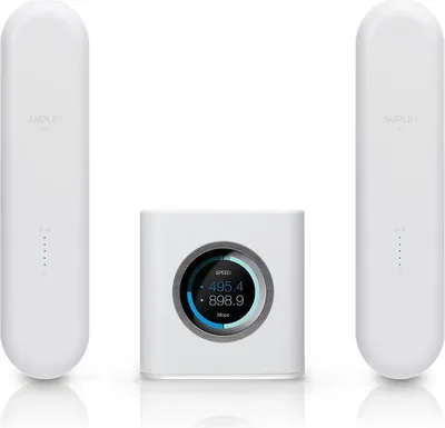Produktbild von AmpliFi HD, Wi-Fi 5 (802.11ac), Dual-Band (2,4 GHz/5 GHz), Ethernet/LAN, Weiß, Tabletop-Router