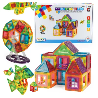 Zdjęcie produktu dla KLOCKI MAGNETYCZNE 3D MAGNETIC 70el Edukacja Panel