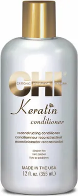 Produktbild von CHI Keratin Conditioner, Frauen, Professionelle Haarspülung, Feuchtigkeitsspendend, Schutz, Glanz, Glättend, Verstärkung, 355 ml, Flasche, Keratin