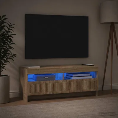 Productafbeelding van Maison Exclusive - LED-TV-meubel EDE, 100 x 35 x 43 cm, Sonoma-eikenhout fineer