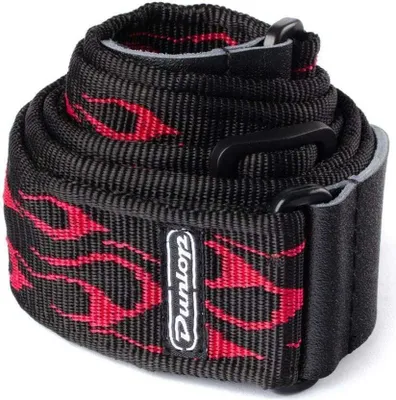 Image de Sangles textiles Dunlop D38 Red pour guitare