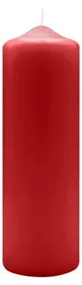 Produktbild von Spitzkopf Stumpen Kerzen Rot 25 x Ø 8 cm, 6 Stück
