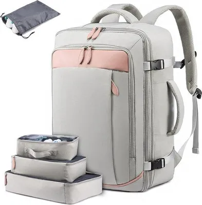 Productafbeelding van Famanu reistrugzak, uitbreidbaar - Handbagage geschikt voor laptops tot 17 inch
