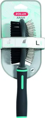 Image de Brosse Double Anah L Brosse Double Face Pour Toilettage Canin - Zolux