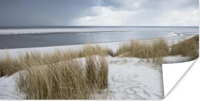 Produktbild von MuchoWow® Poster Nordsee - Dünen - Wasser 40x20 cm - Poster für die Wand - Poster Schlafzimmer