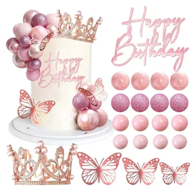 Productafbeelding van 34-delige Cake Topper Set voor Feestelijke Decoratie