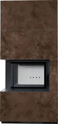 Zdjęcie produktu dla Kominek modułowy FLOKI BOX lewy 8 kW FI 160 zabudowa OXIDE MORO domykanie