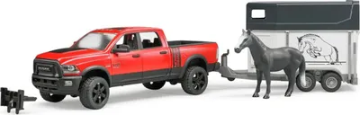 Produktbild von Bruder 02501 - RAM 2500 Power Wagon mit Pferdeanhänger und Pferd, 1:16