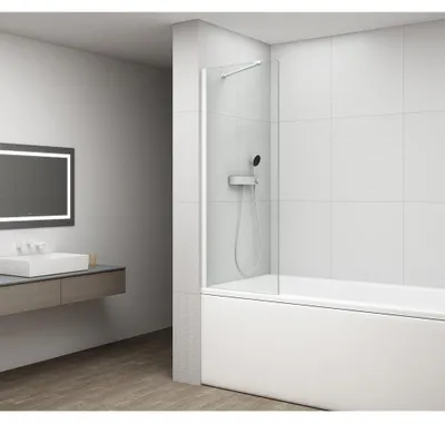 Immagine prodotto di Cabina doccia FISA 600x1500mm, bianco opaco, vetro trasparente
