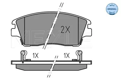 Produktbild von MEYLE 025 223 2917 Bremsbeläge Vorne für HYUNDAI Tucson (TL, TLE) für KIA Sportage (QL, QLE)