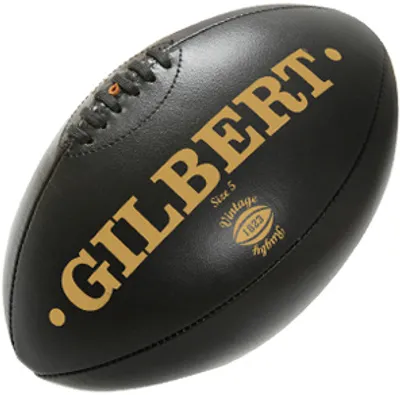 Image de Ballons de rugby Gilbert en cuir Vint Dark Tan - taille 5