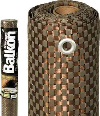 Produktbild von Balkonbespannung videx Rattan 90 x 300 cm mocca/anthrazit