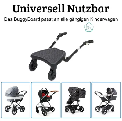 Produktbild von Fillikid Buggyboard FlexiRide Schwarz Exklusiv
