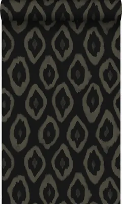 Zdjęcie produktu dla Origin Wallcoverings Tapeta motyw ikatu czarnym 53 cm x 10.05 m