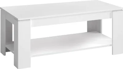 Image de Aeolus - Table de Salon, 102x43x50h cm Blanc
