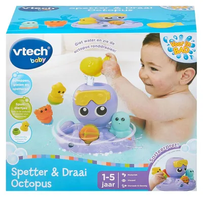 Produktbild von VTech Spetter & Draai Octopus, 1 Jahr(e), Kunststoff, Mehrfarbig