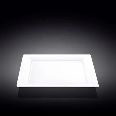Produktbild von Wilmax Speiseteller 25 x 25 cm aus Porzellan, Weiß WL-991223/A