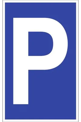 Produktbild von Dreifke® Schild Parkplatzschild - Symbol "P", Alu, 250x400 mm