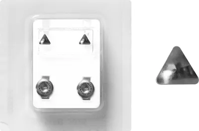Produktbild von Erstohrstecker Chirurgenstahl Sterile Ohrstecker mit Dreieck 4mm