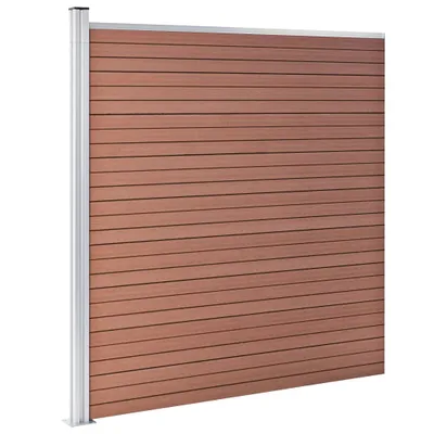 Produktbild von vidaXL Gartenzaun WPC 175x186 cm Braun