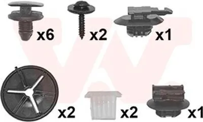 Produktbild von VAN WEZEL Montagesatz Stoßfänger 4035793 Hinten passend für PEUGEOT 208 I Schrägheck (CA, CC)
