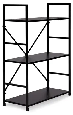 Produktbild von ModernHome CWJ602480LG Holzregal mit Metallrahmen und 3 Einlegeböden, 80 x 59,5 x 23,5 cm